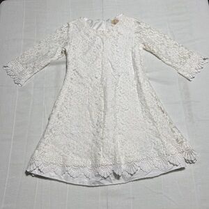 Grace Karin Cream Lace Kids Dress